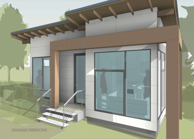 Charred Wooden Shingles and Triple Glazed Windows in a Compact Eco-Friendly Home