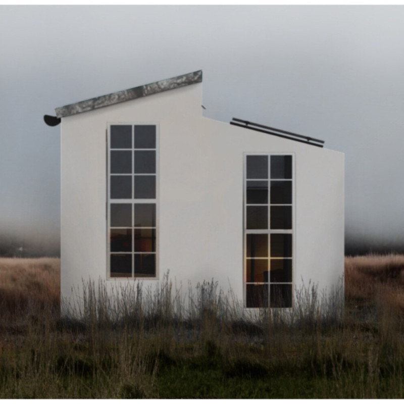 Transformable Living Spaces Featuring Cross-Laminated Timber Panels and Charred Wooden Shingles