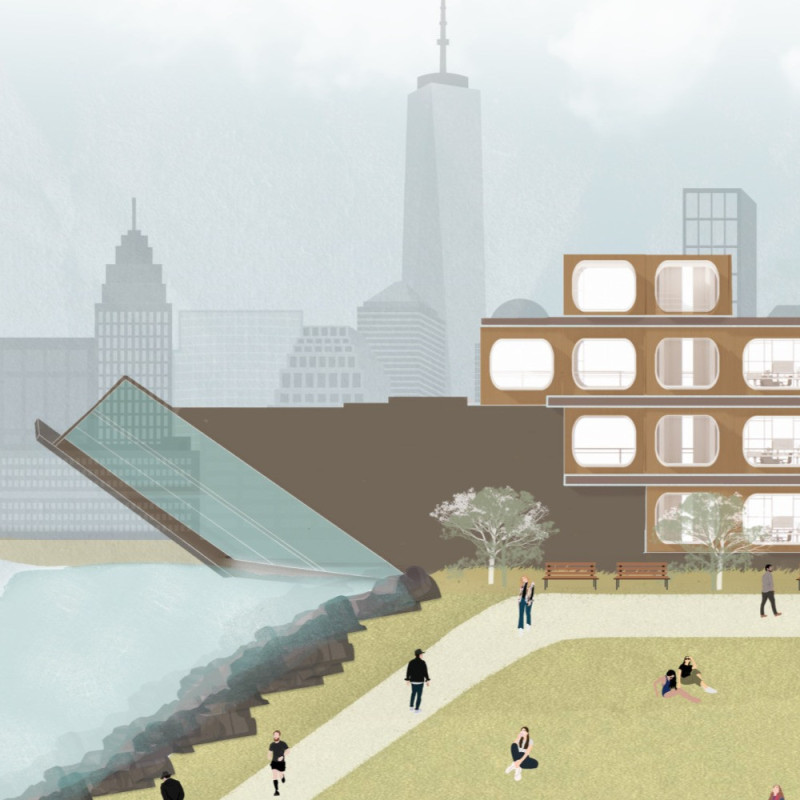 Reimagining Workspace with Cross-Laminated Timber and Charred Shingles on a Waterfront Setting