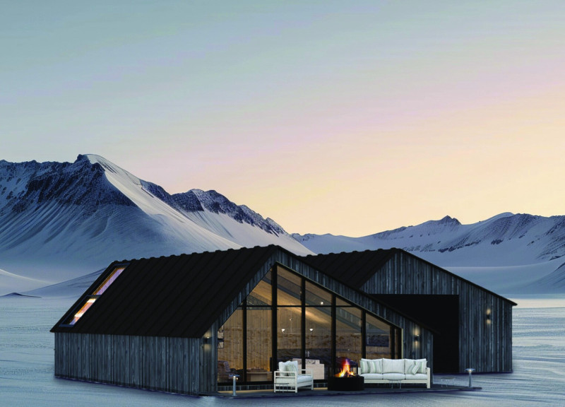 Charred Wood Cladding and Hempcrete Integration in a Nature-Focused Retreat