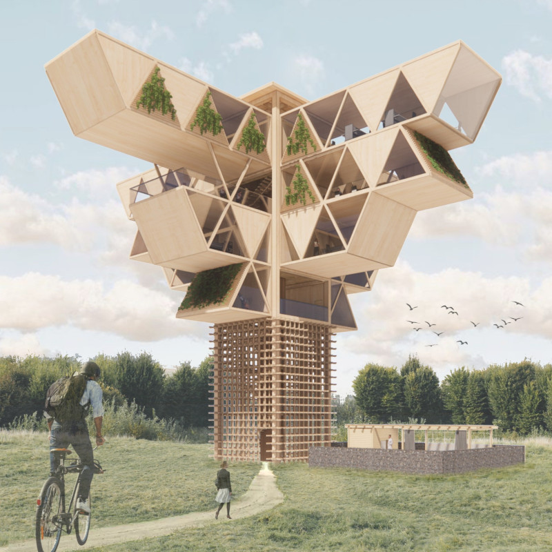 Cross-Laminated Timber and Charred Shingles Redefine Workspace Ambience in Japan