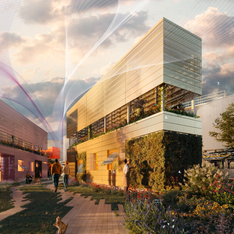 Hydroponic Greenwalls and Perforated Aluminum Panels in Sustainable Urban Living