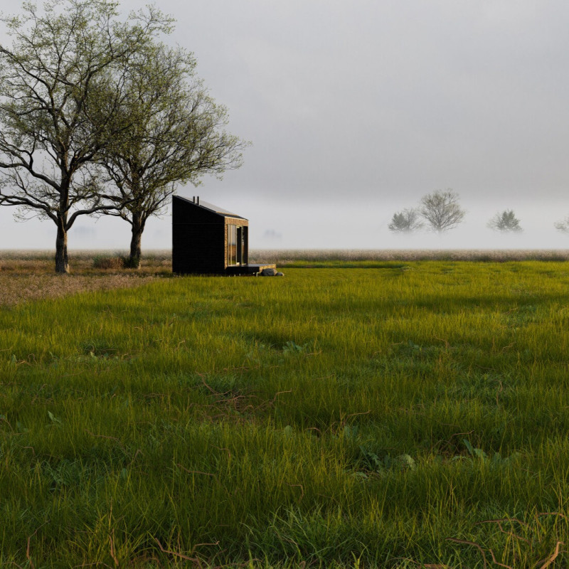 Thermowood Façade and Energy-Efficient Design in a Compact Urban Home
