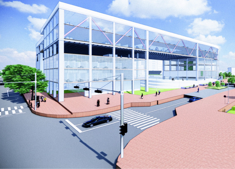 Translucent Glass Facades and Adaptable Study Areas in a Community Library Renovation