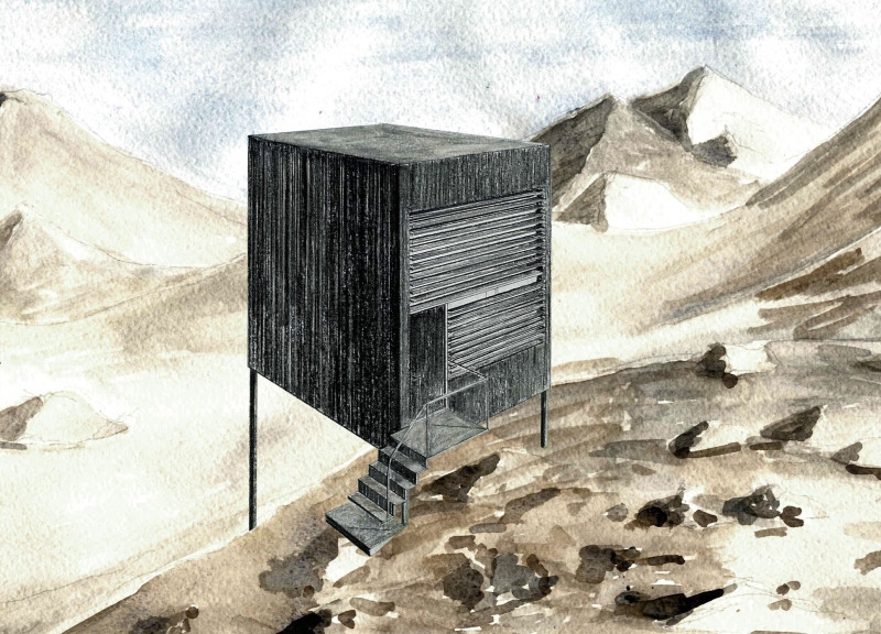 Charred Wooden Facade and Elevated Design in a Sustainable Microhome Embracing Remote Living