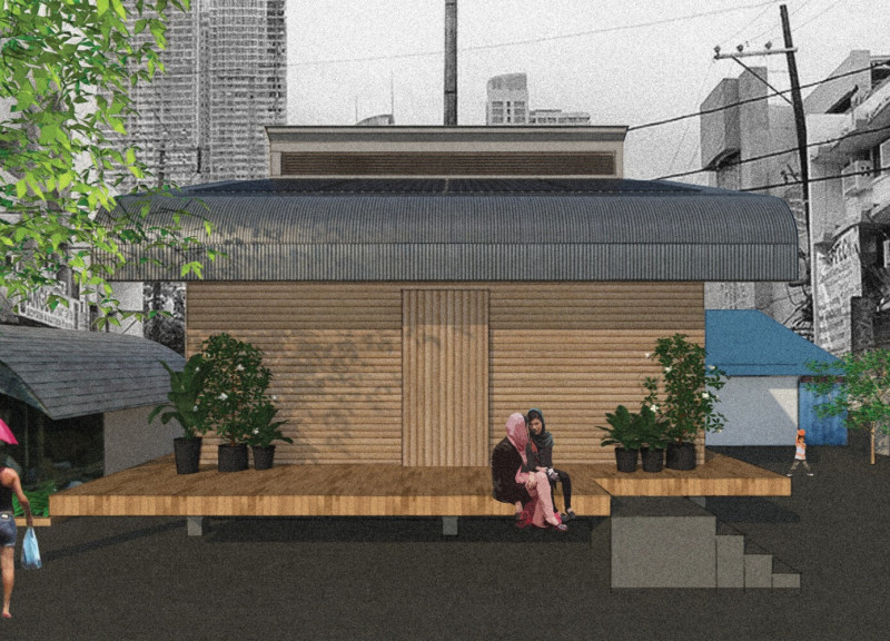 Floating Residence Constructed with Engineered Bamboo and Sustainable Materials for Urban Flood Resilience