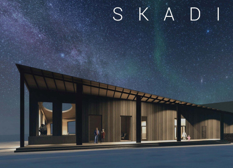 Charred Timber Structure with Parabolic Roof Designed for Seasonal Adaptation