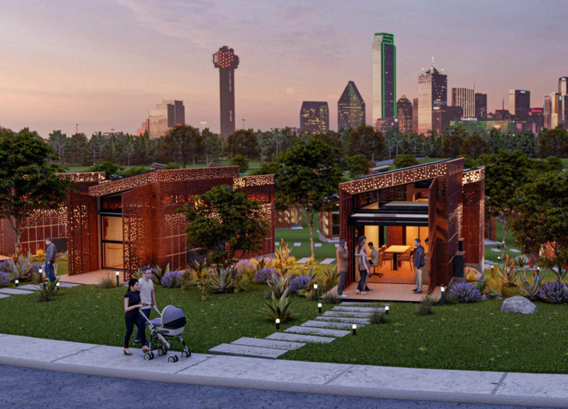 Charred Wooden Shingles and Vertical Gardens Define a Sustainable Community Hub