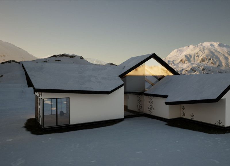 Angled Roofs and Charred Shingles Enhance Connection to Nature in Icelandic Retreat