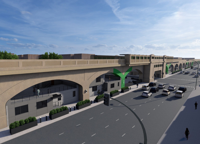 Acoustic Panels and Green Roofs Transforming Underutilized Viaduct into Vibrant Urban Housing