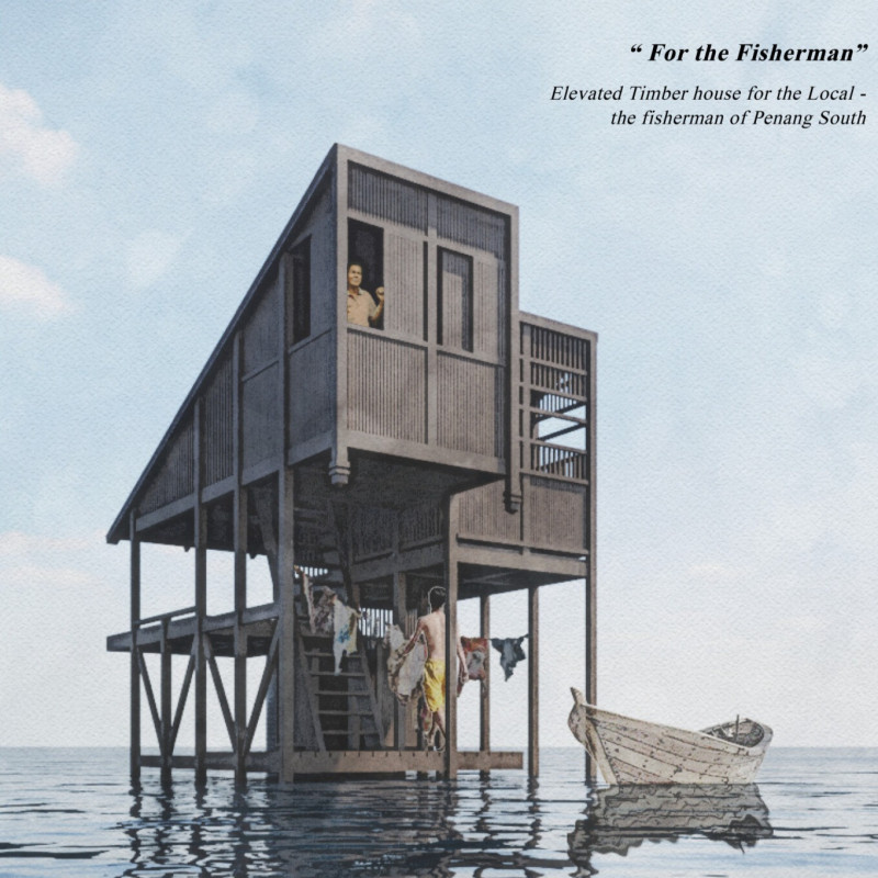 Elevated Oyster Castles and Bakau Wood Create Sustainable Coastal Living