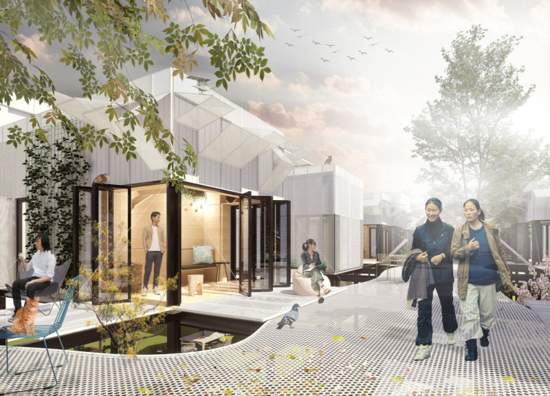 Perforated Metal Mesh and Kingspan Panels in Flexible Community Housing Solutions