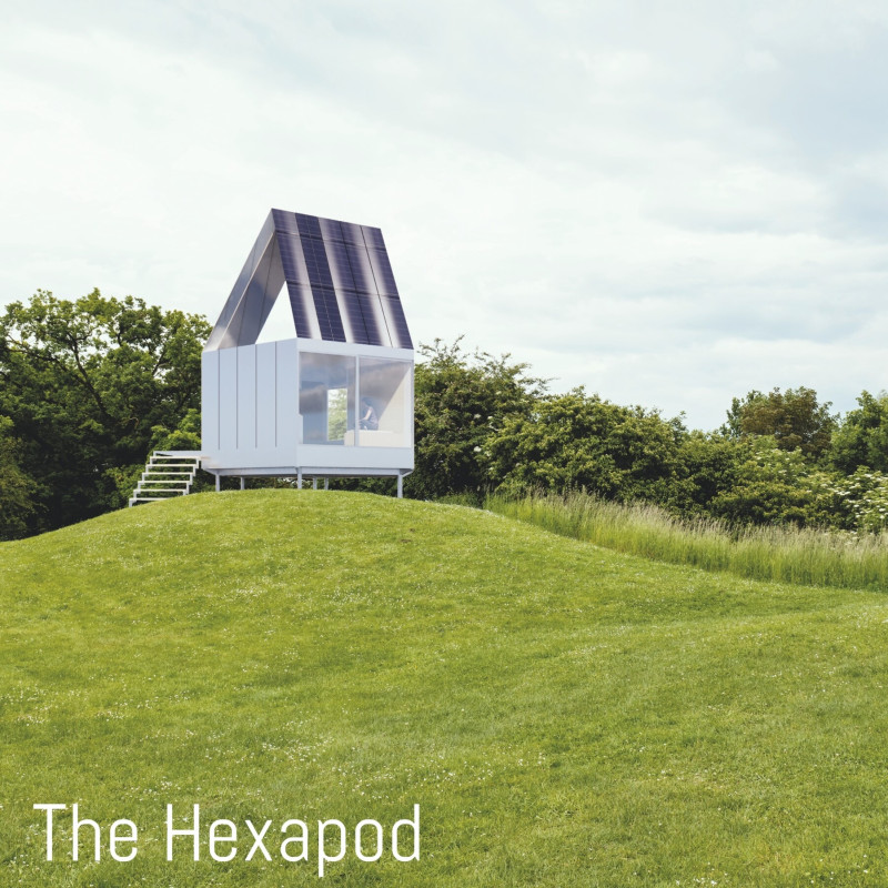 Prefabricated Hexagonal Structure Featuring Sustainable Steel and Solar Integration