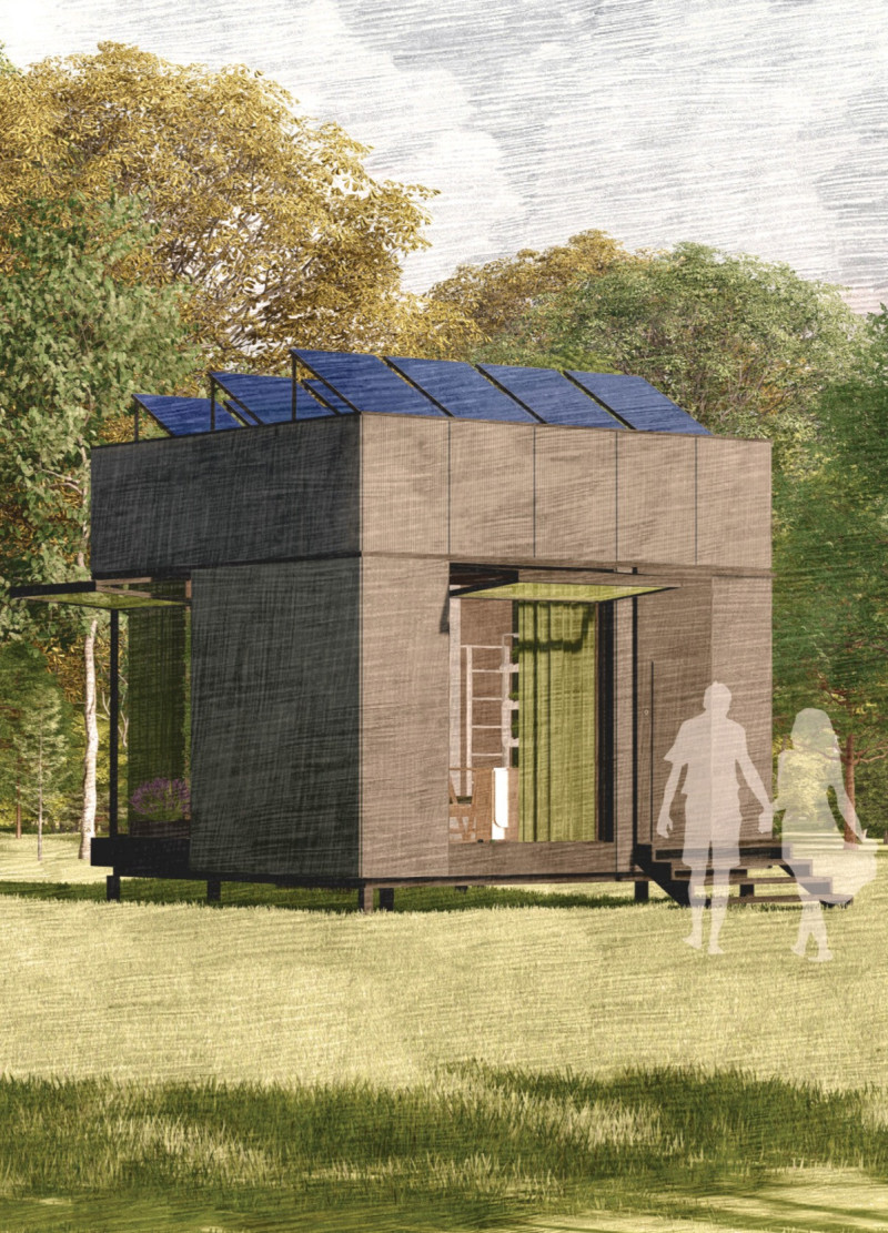 Hydroponic Systems Integrated with Quadcore Insulated Panels in a Micro Living Environment