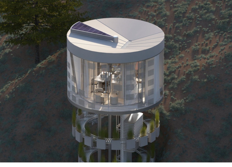 Clover Gardens Integrated with Recycled Steel Structures for Sustainable Community Living