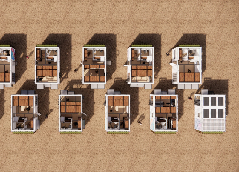 Modular Living Units with Steel Frames and Sustainable Cork Insulation for Community Resilience