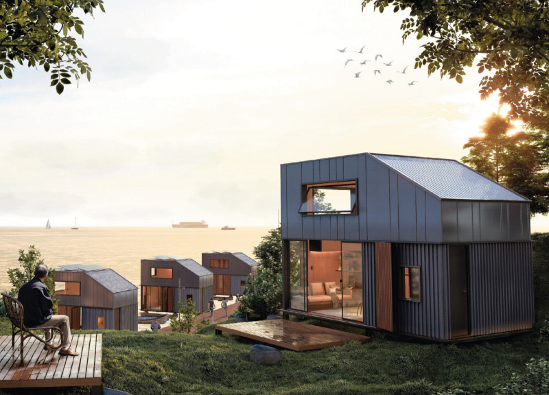 Modular Living Spaces with Insulated Panels and Radiata Pine Cladding in Coastal Settings