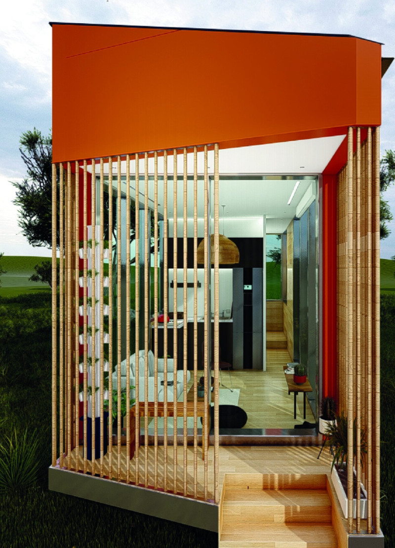 Hydroponic Living Within Compact Kingspan-Clad Structure