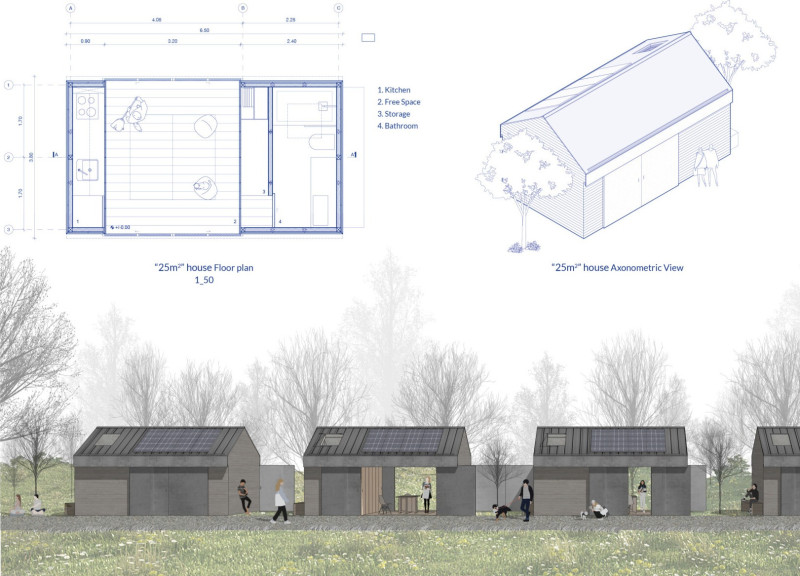 Charred Wood Cladding Enhances Compact Living Solutions in Urban Environments