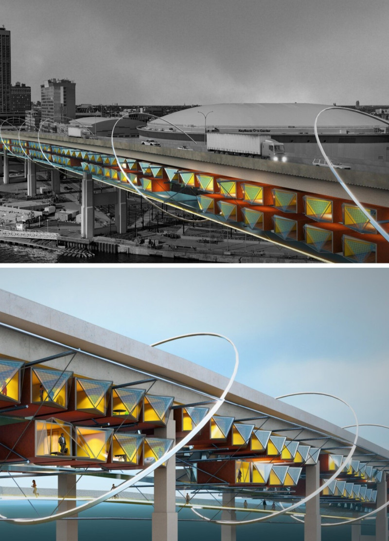 Suspended Living Spaces with Aluminum Composite Panels and Integrated Solar Solutions for Urban Resilience