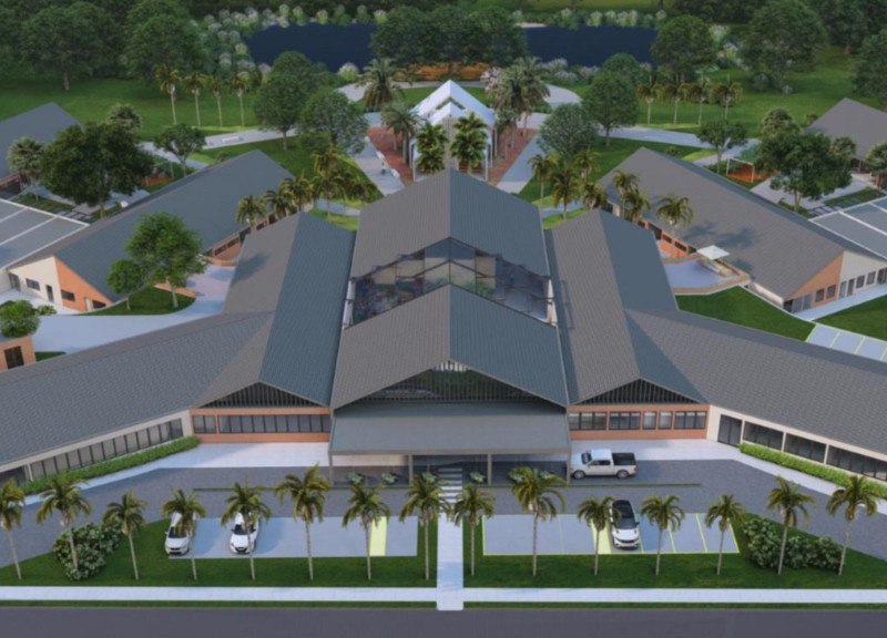 Natural Light and Local Stone Unite in a Palliative Care Facility with Green Roofs