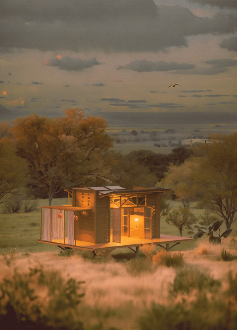 Tailing Brick Construction with Flexible Polycarbonate Partitions for Resilient Community Housing