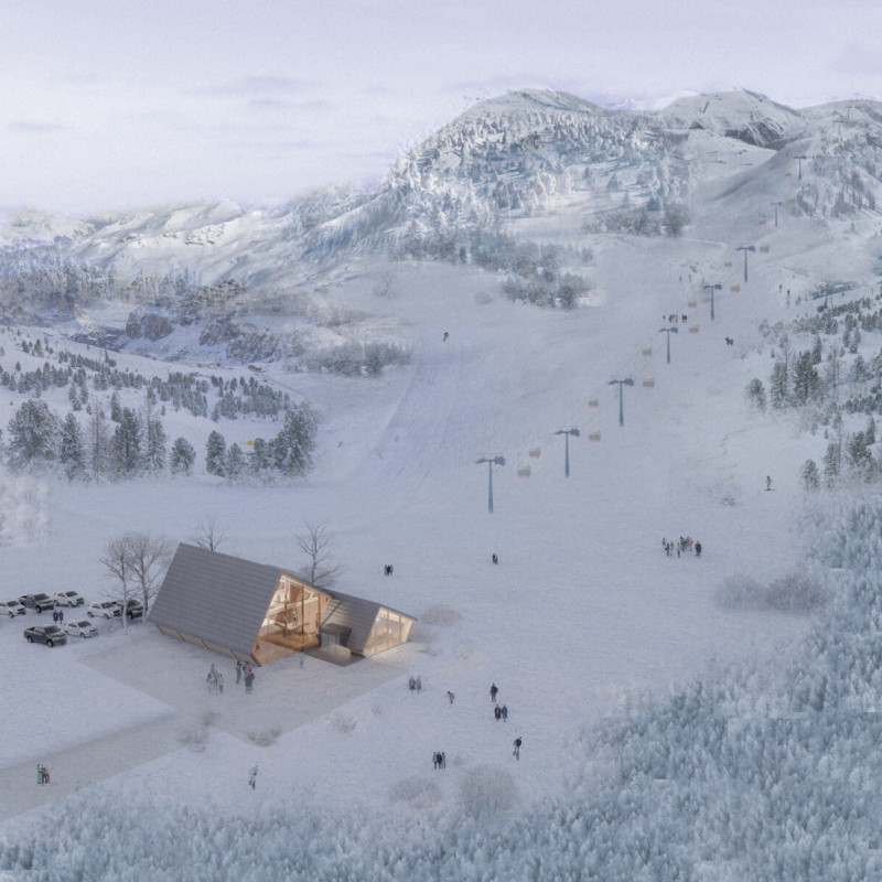 Basalt and Birch: a Ski Cabin Harmonizing with Iceland's Natural Landscape