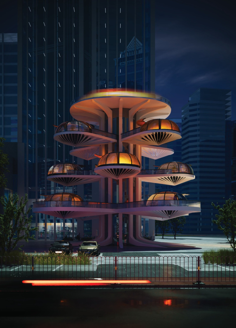 Charred Wooden Shingles and Cross-Laminated Timber Panels Shape a Modern Community Space