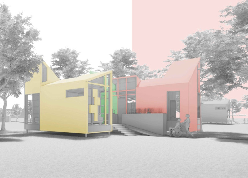 Charred Wooden Shingles and Insulated Panels Define Flexible Urban Living Solution