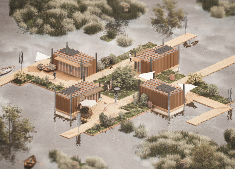 Floating Habitat Constructed with Sustainable Insulation Panels and Modular Timber Solutions for Climate Resilience