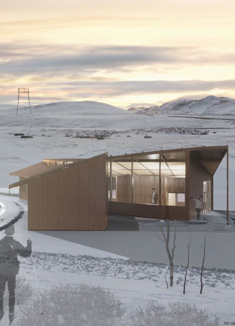 Cross-Laminated Timber Retreat Embracing Volcanic Landscapes with Sustainable Materials