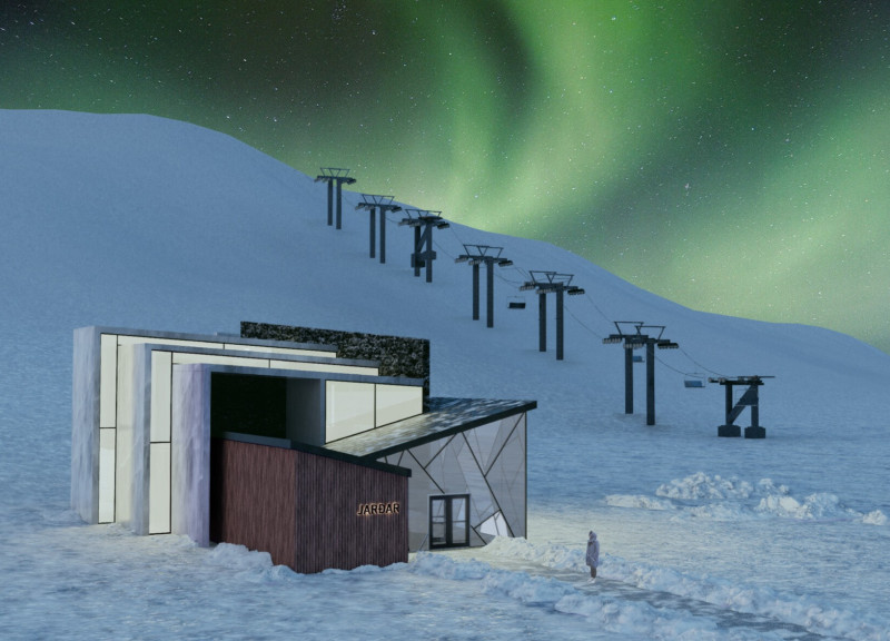 Obsidian Clad Lodge Embracing Geothermal Efficiency in Icelandic Landscape