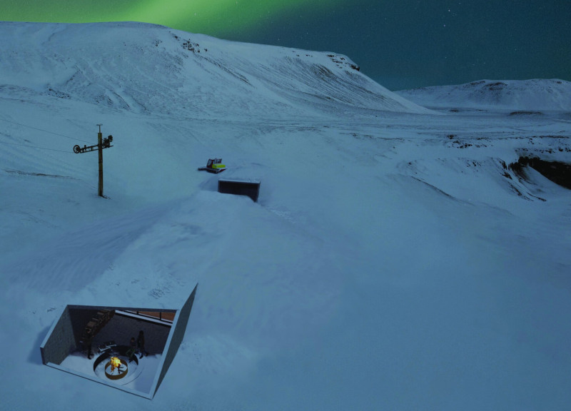 Charred Wood Cladding and Hydronic Heating in a Sustainable Ski Retreat