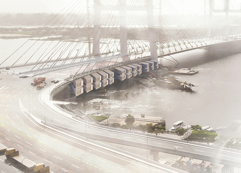 Elevated Greenery and Natural Ventilation in a Community-Focused Urban Habitat