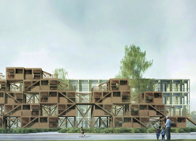 Charred Wooden Shingles and Flexible Walls in Sustainable Micro-Homes for Community Living