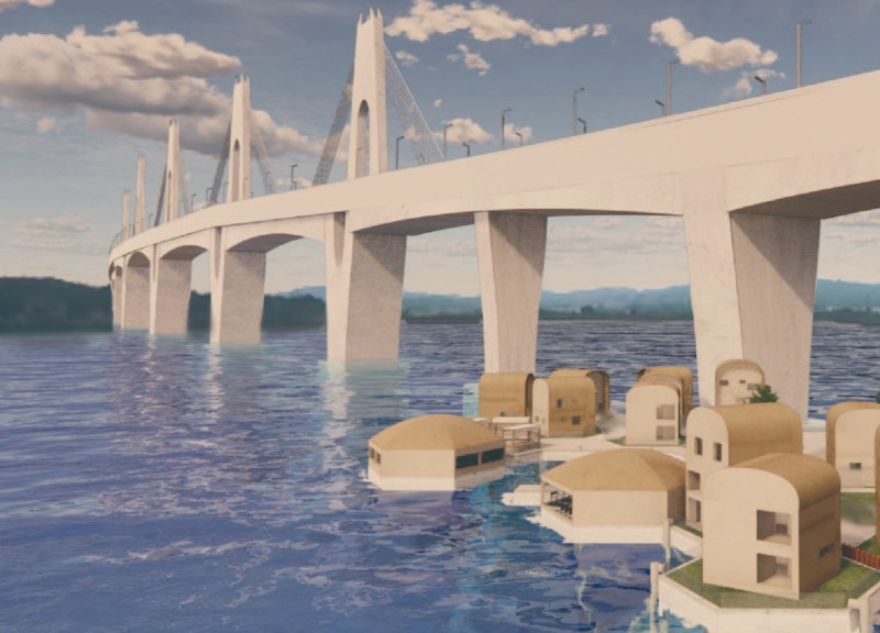 Floating Habitat Crafted from Composite Foam with Waterproofing Layers for Sustainable Coastal Living