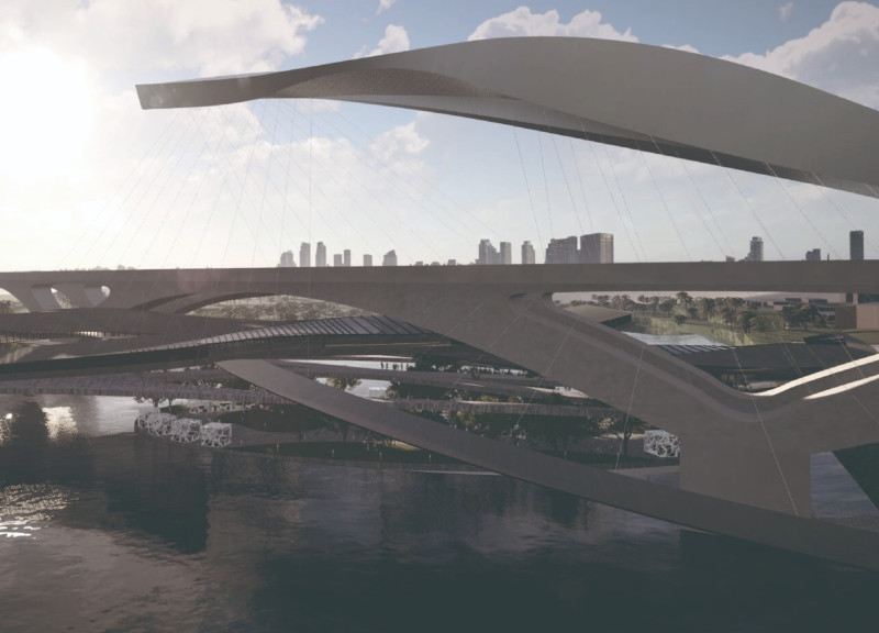 Charred Wood Shingles Enhance Community Connectivity in Multifunctional Urban Environment