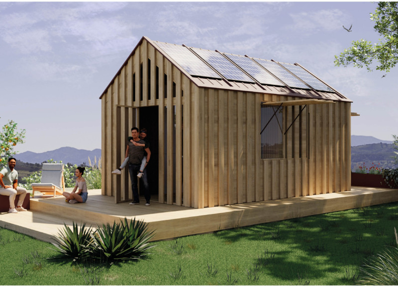 Charred Wooden Shingles and Modular Spaces in a Flexible Residential Design