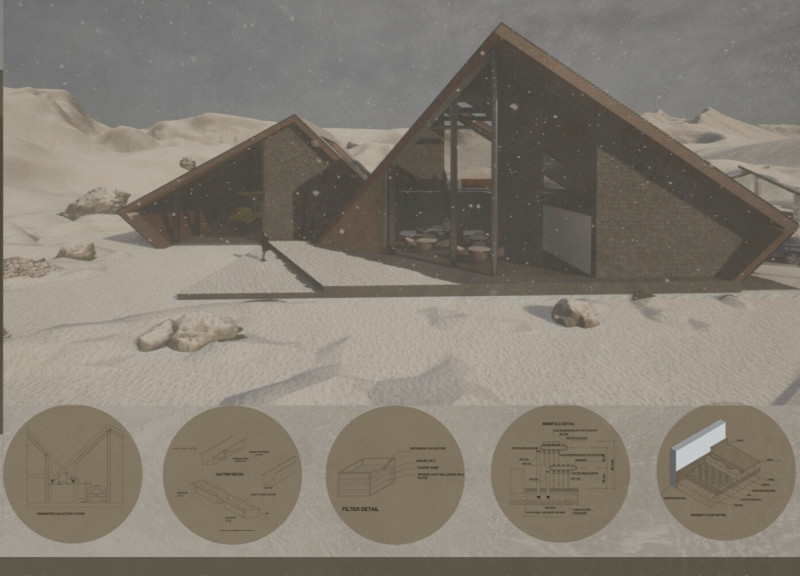 Snow-Resilient Design Featuring Corrugated Metal and Thermal Insulation for a Ski Lodge