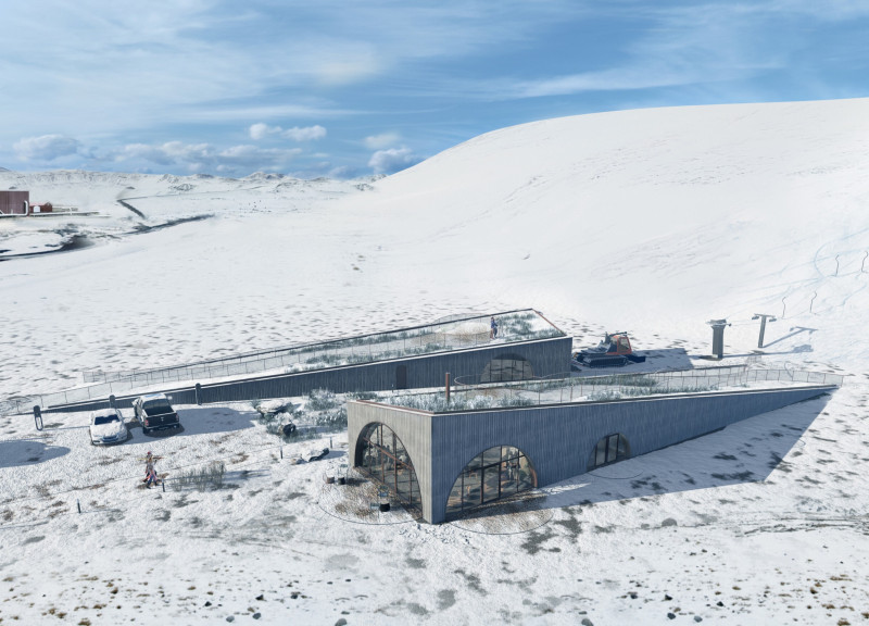 Cross-Laminated Timber Cabin Designed for Optimal Snow Management and Panoramic Views