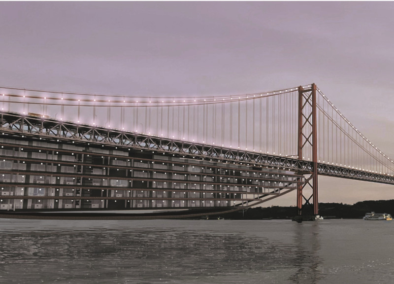 Modular Community Living Utilizing Photovoltaic Panels and Concrete Beneath Iconic Infrastructure