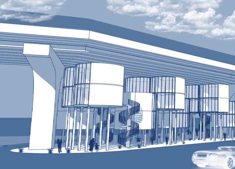 Living Beneath the Bridge with Reinforced Concrete and Sustainable Wood Modules