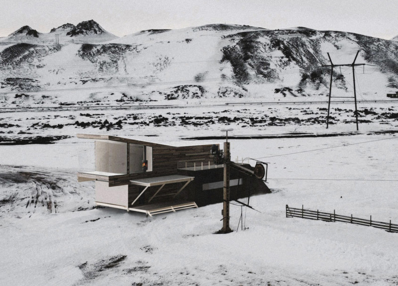 Weathered Driftwood Facade and Geothermal Efficiency in a Contemporary Retreat