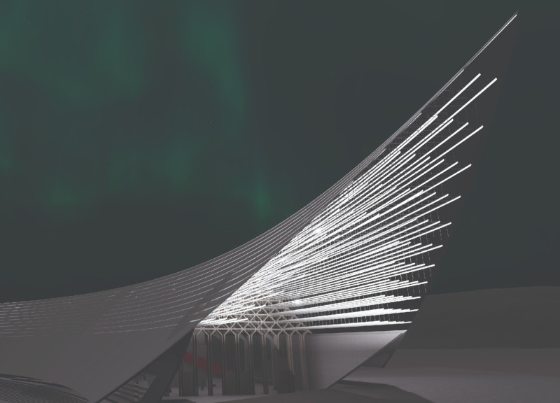 Geometric Facades Crafted from Prefabricated Panels in an Icelandic Community Setting