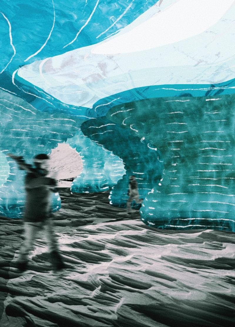 Biomimetic Design Featuring Etfe Cladding and Natural Light Integration in Glacial Landscape Shelter