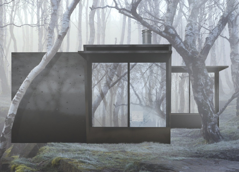 Charred Facade and Modular Design Create a Compact Refuge in Nature