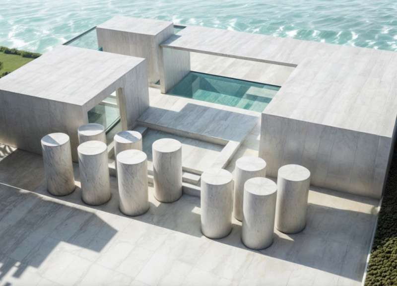 Emphasis on Natural Light Through Expansive Glass and Tropical Hardwood in a Coastal Residence