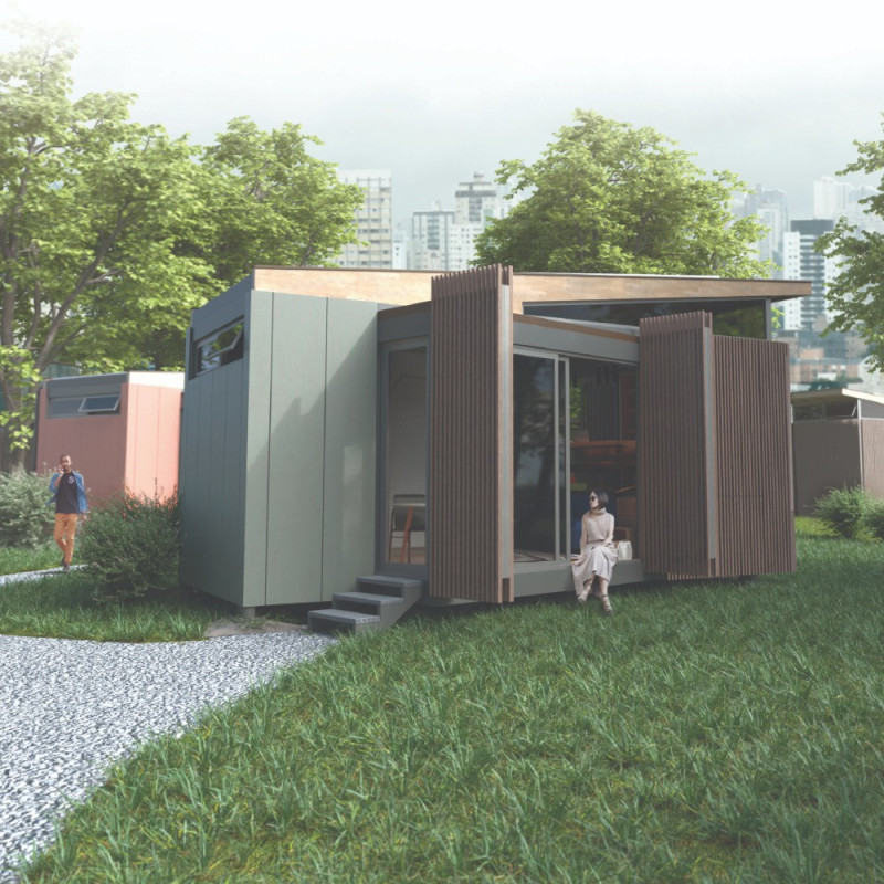 Cross-Laminated Timber Structure Optimizing Space and Energy Efficiency in Compact Living