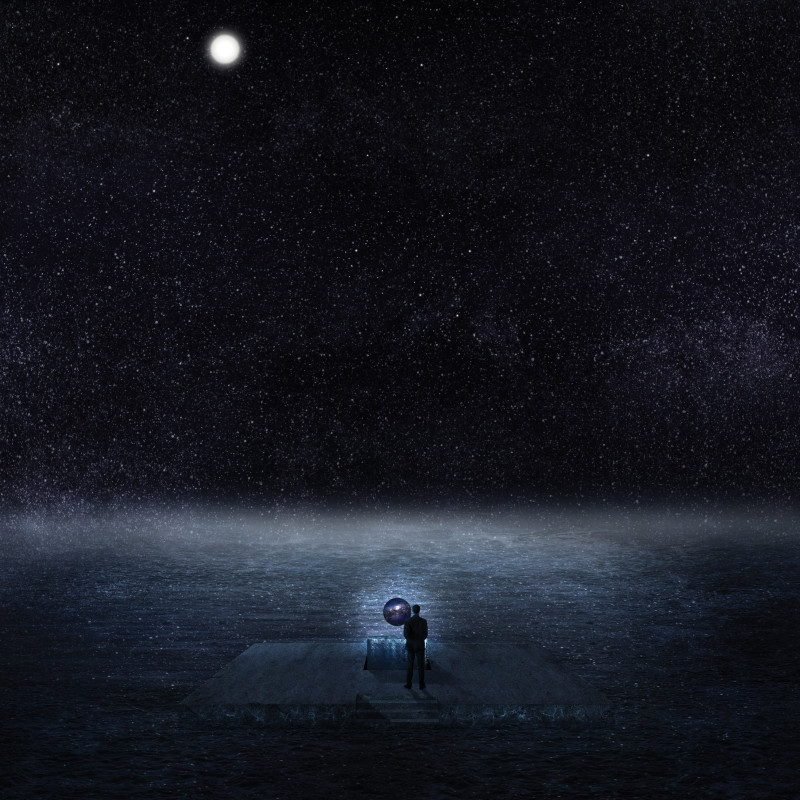 Celestial Reflections Within Transparent Surfaces and Charred Wooden Shingles