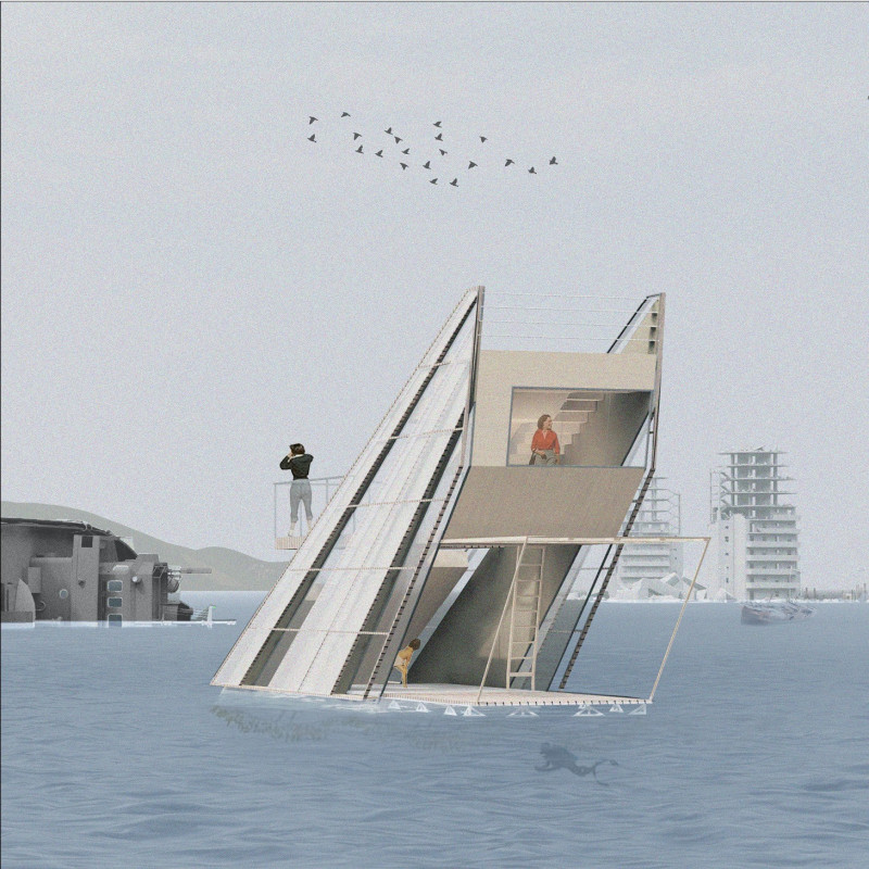 Natural Light-Filled Spaces Enhanced by Polycarbonate Panels in a Coastal Resilient Shelter